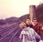 The Autumn Leaf Special with open-air cars leaving 